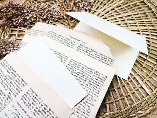 DIY Book Page Envelopes