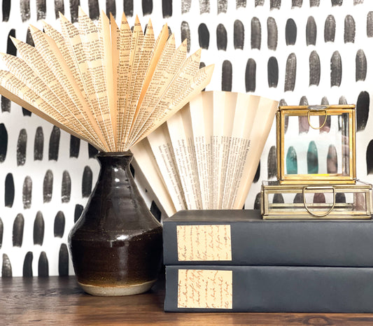 DIY Book Page Fronds