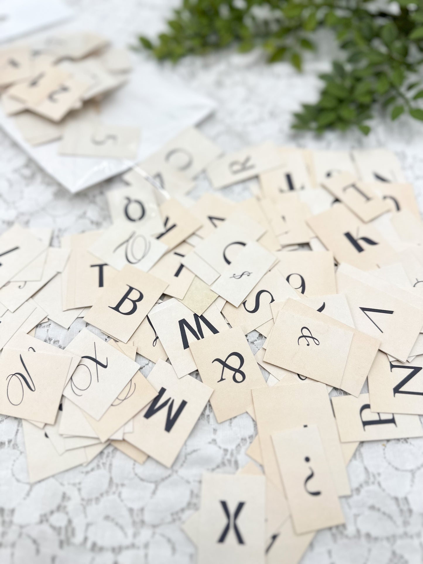 Cardstock Letters and Numbers (set of 195)