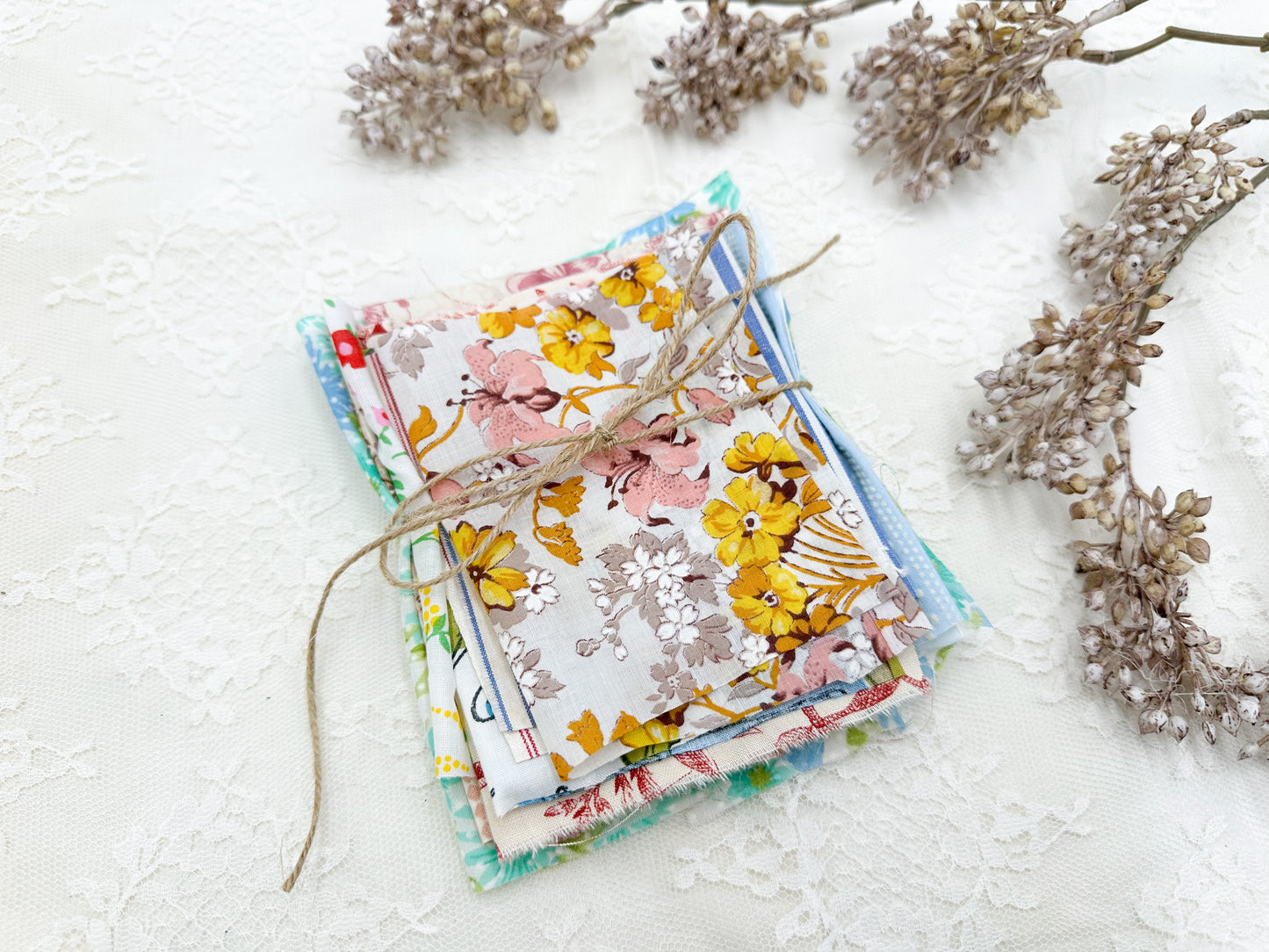 Printed Fabric Bundle- Great for freezer paper envelopes