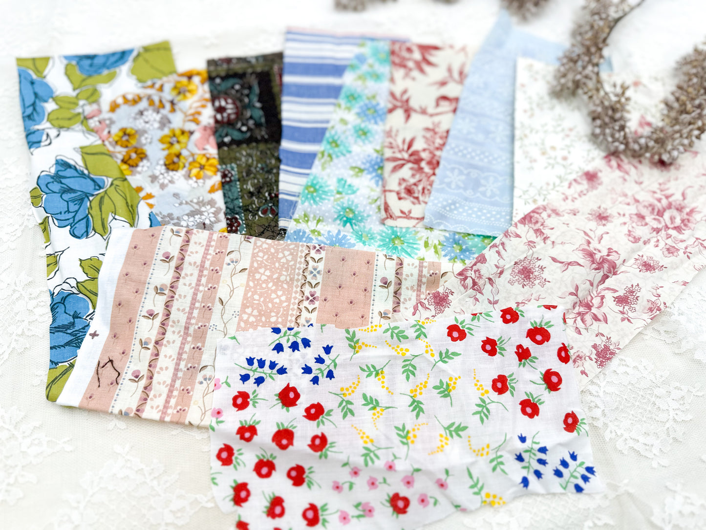 Printed Fabric Bundle- Great for freezer paper envelopes