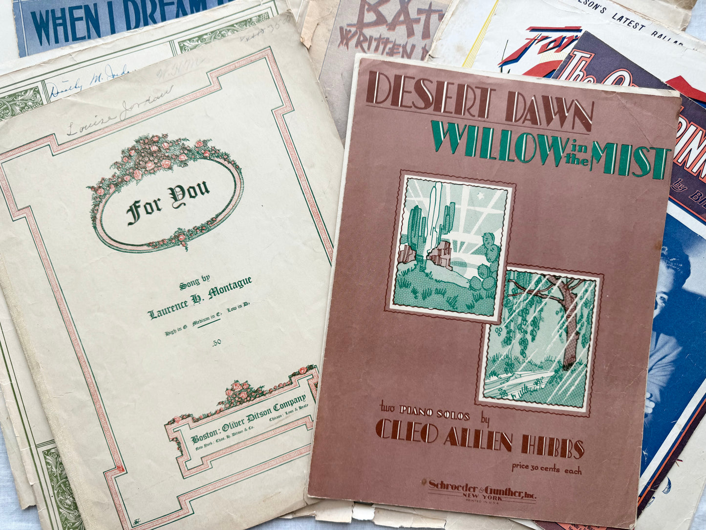 Vintage Sheet Music Collection