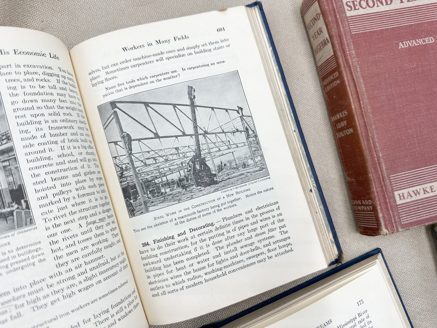 Set of Four Vintage Textbooks
