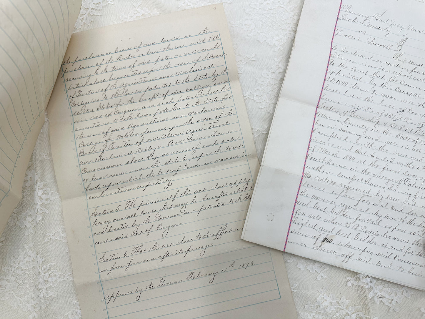 Vintage Writing Papers (Set of 5)