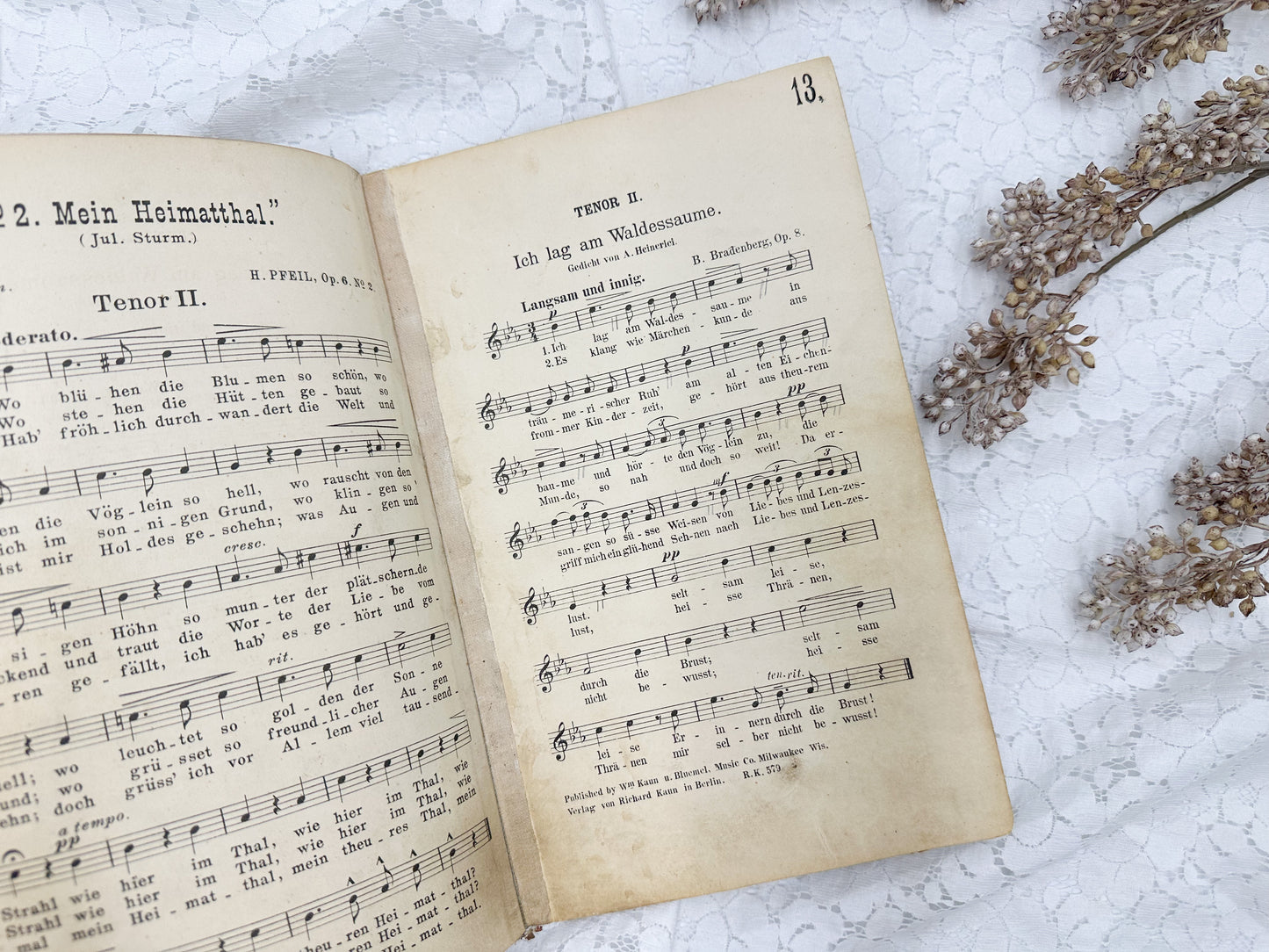 Vintage German Music Book