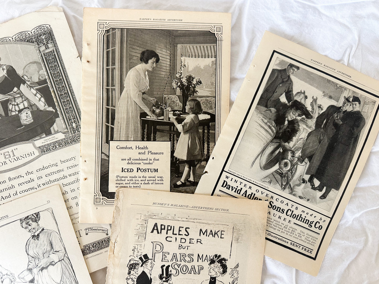 Vintage Ad Print Set