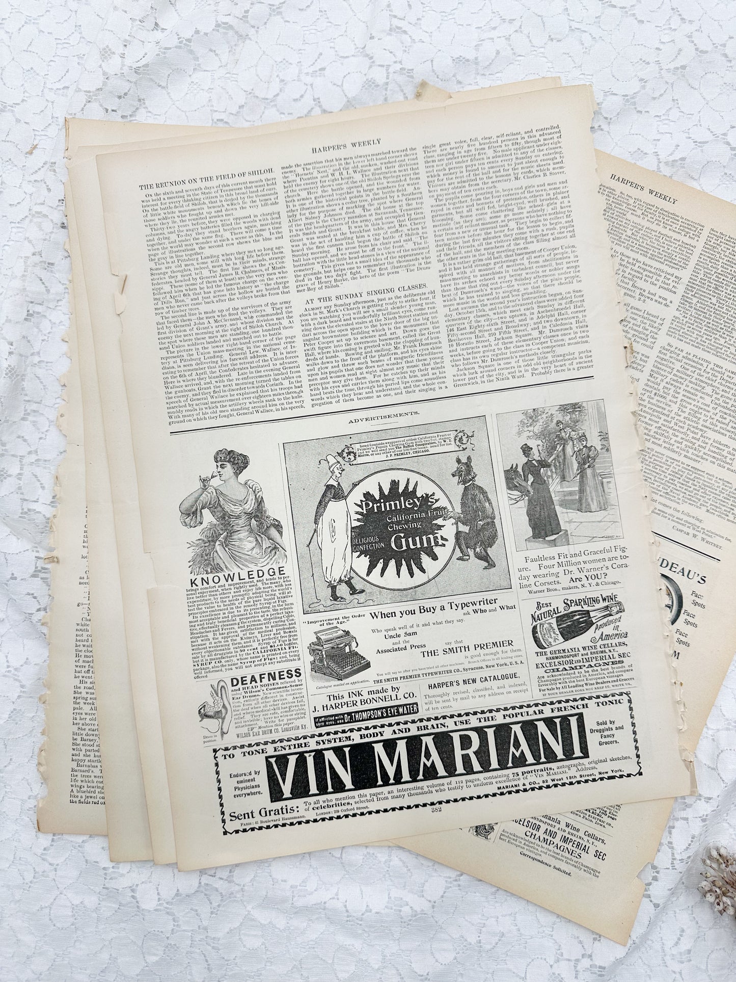 Vintage Magazine Page Set