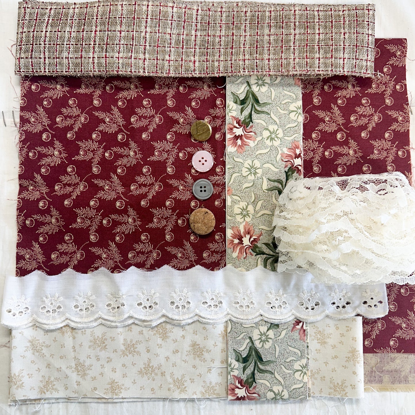 Coordinated Fabric and Button Kit