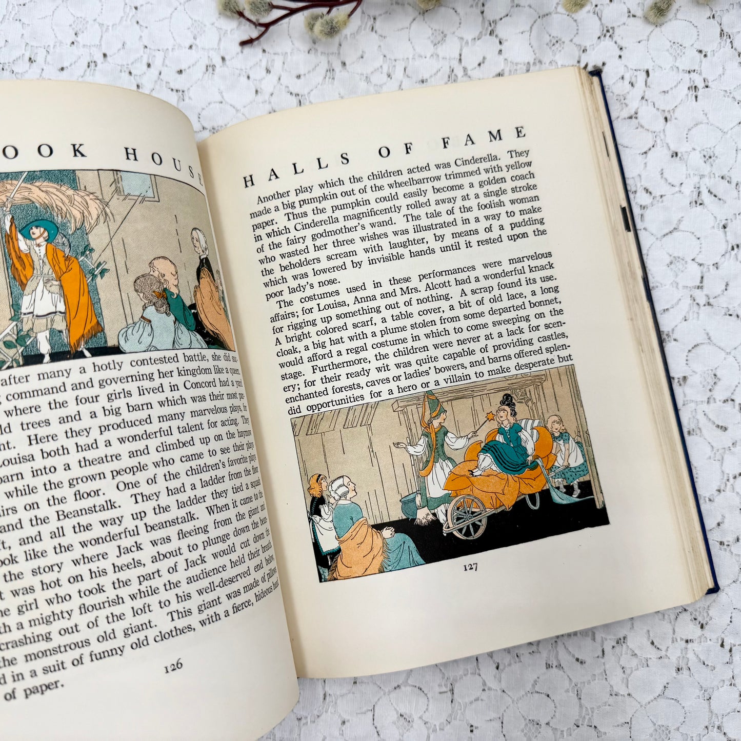 Vintage Bookhouse with Illustrations