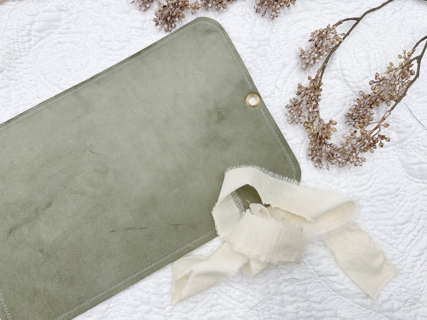 Reversible Journal Cover- Handmade with Vintage Fabrics