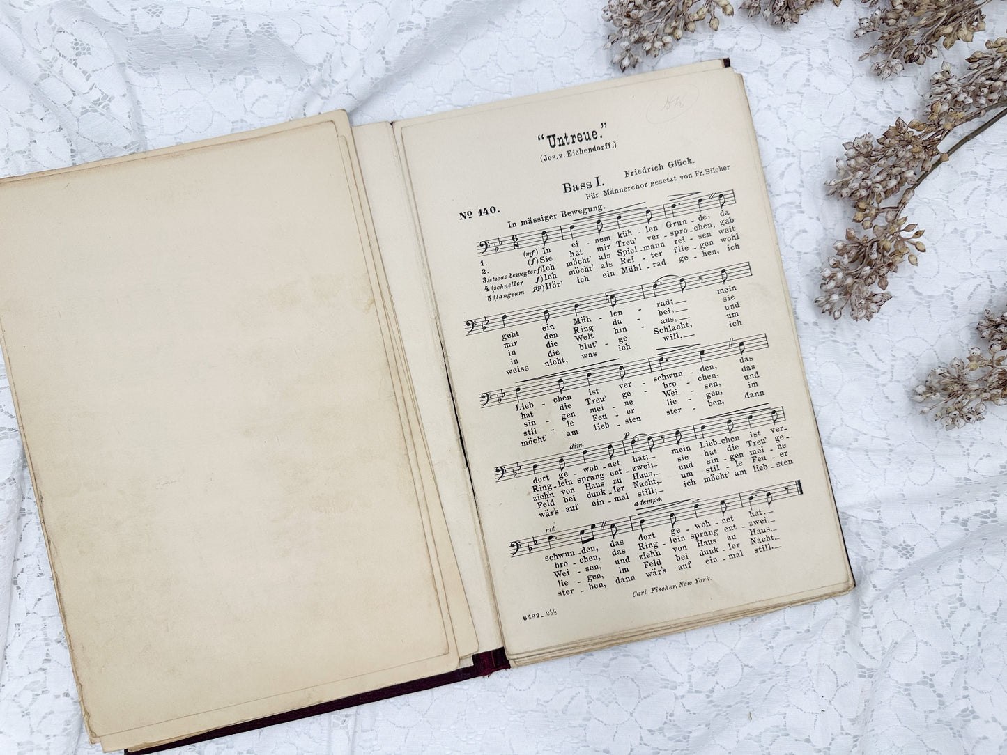 German Chorus Book with Music
