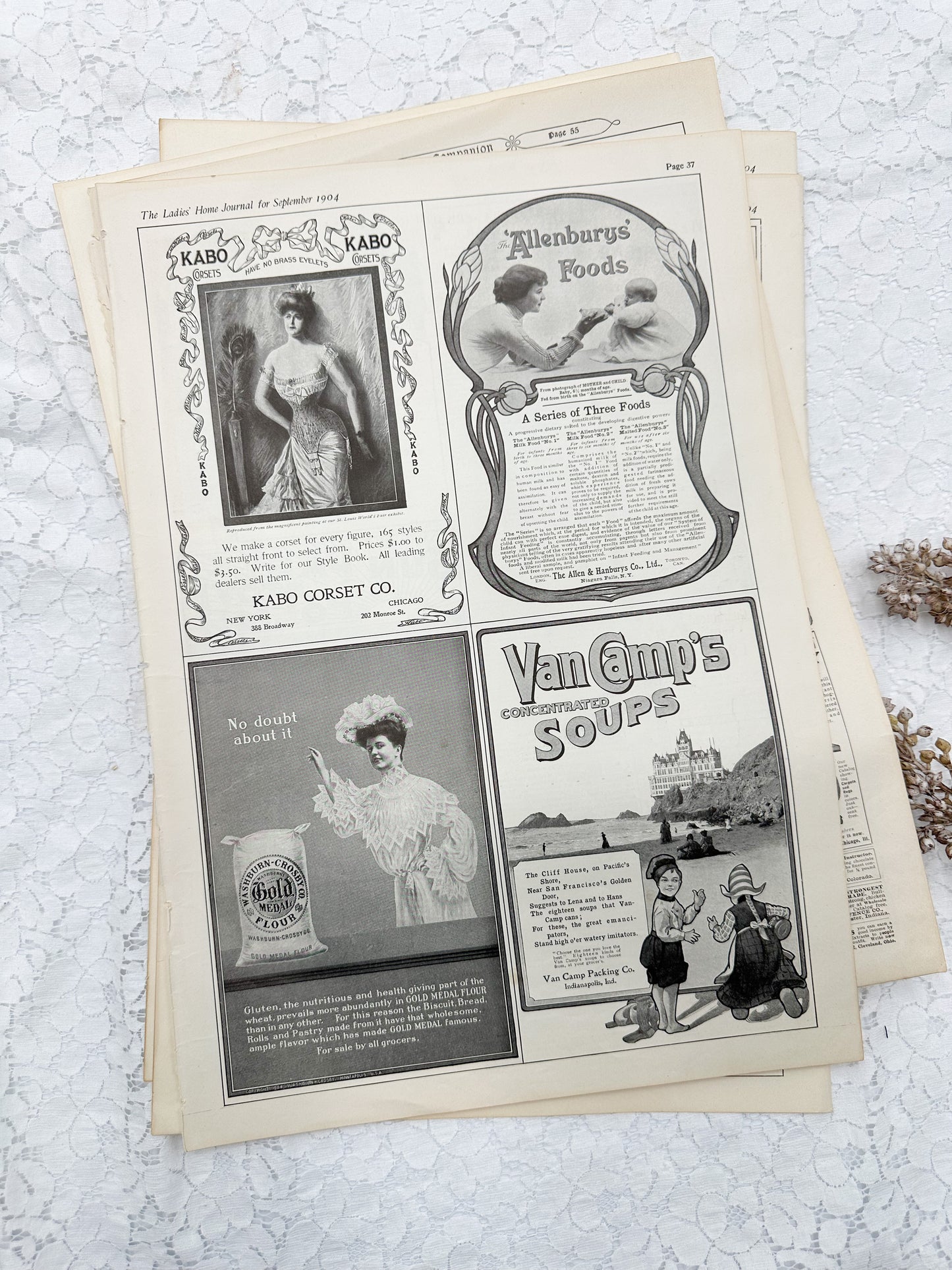 Vintage Magazine Page Set