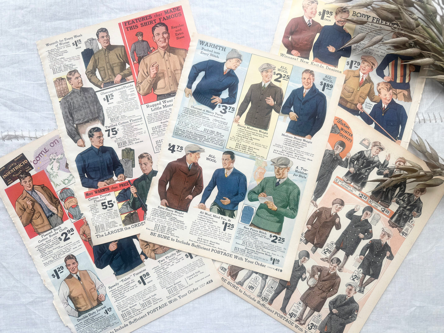 Vintage Catalog Pages
