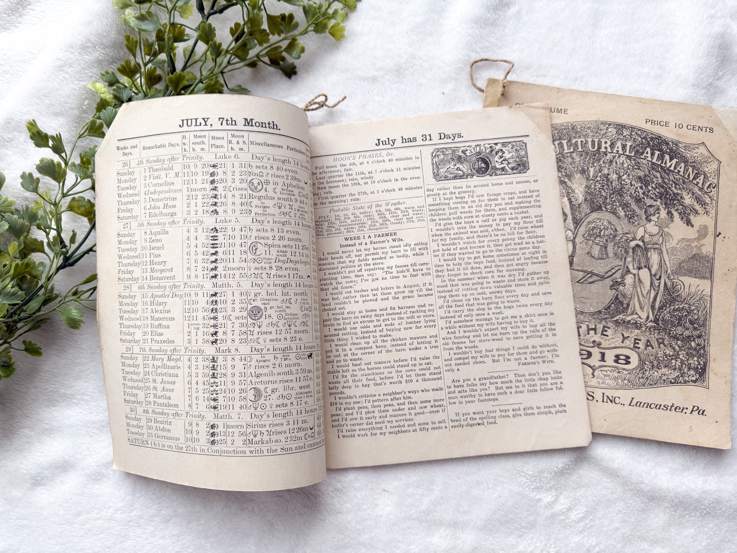 Vintage Almanac Set