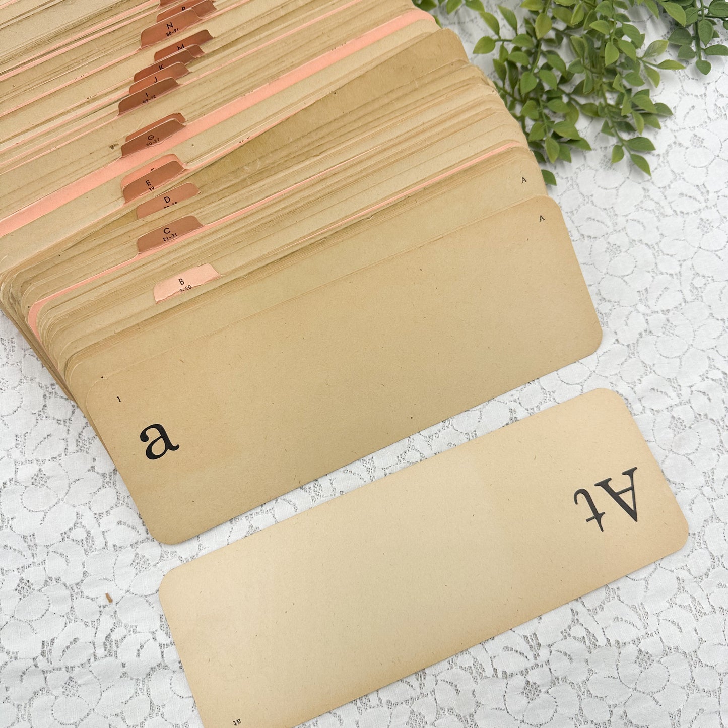 Vintage Word Flashcards (Set of 10)