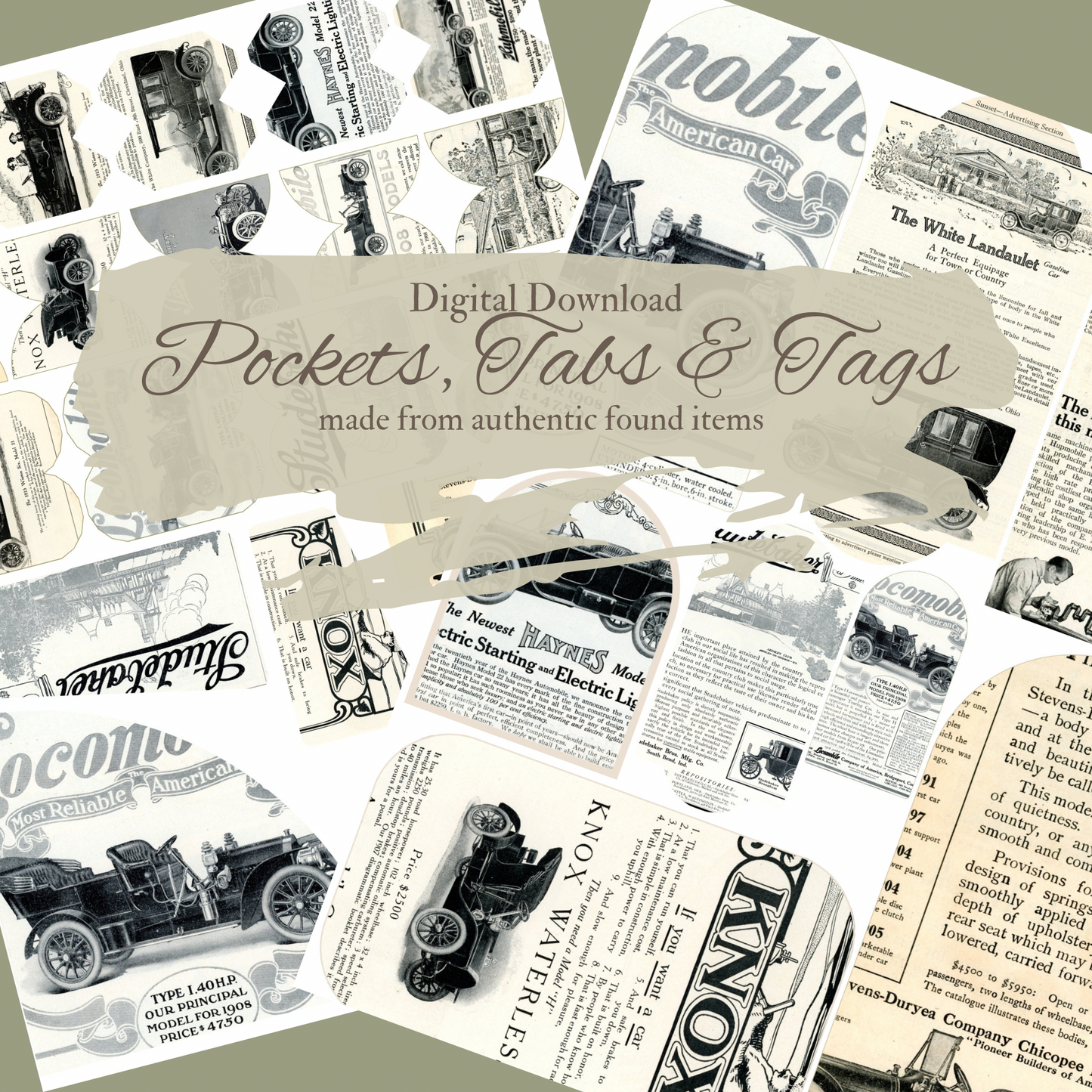 Vintage Auto Ads- Digital Download