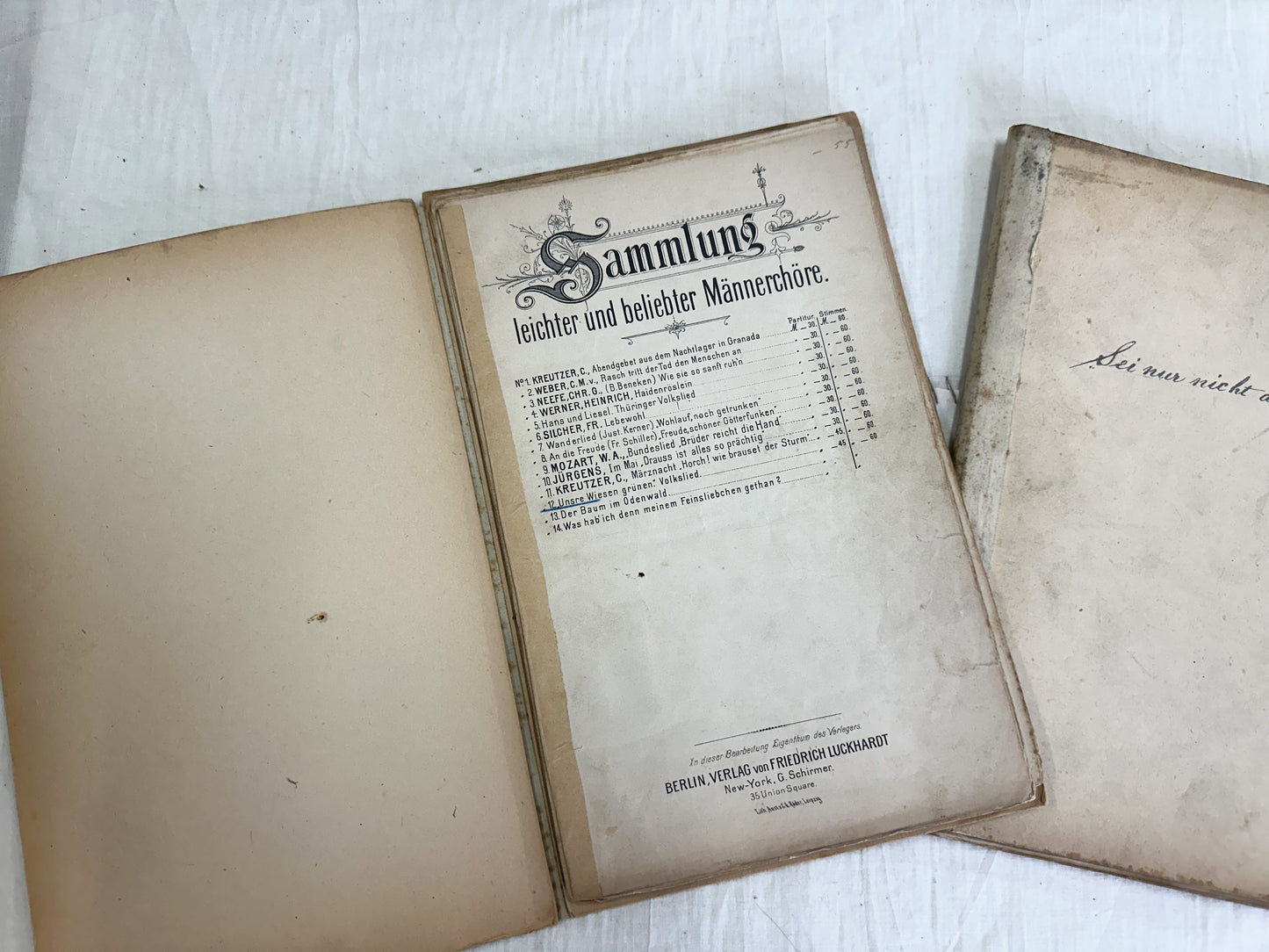 Vintage Music Folders and Sheet Music (Set of 2)