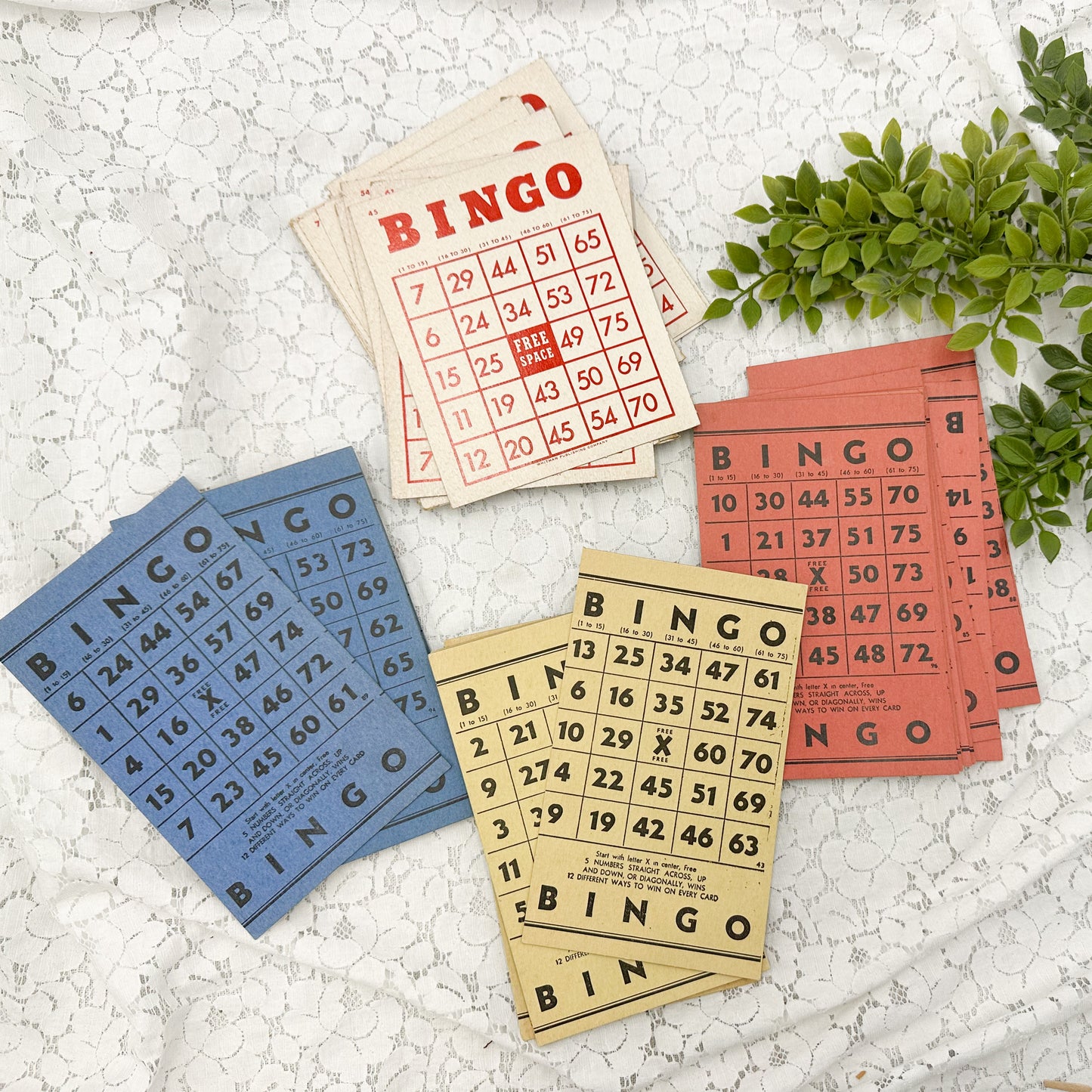 Vintage Bingo Cards