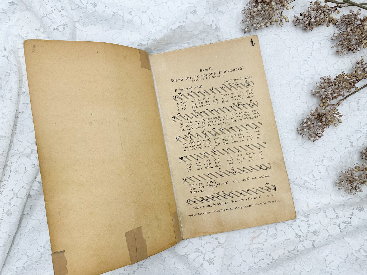 Vintage German Music Book