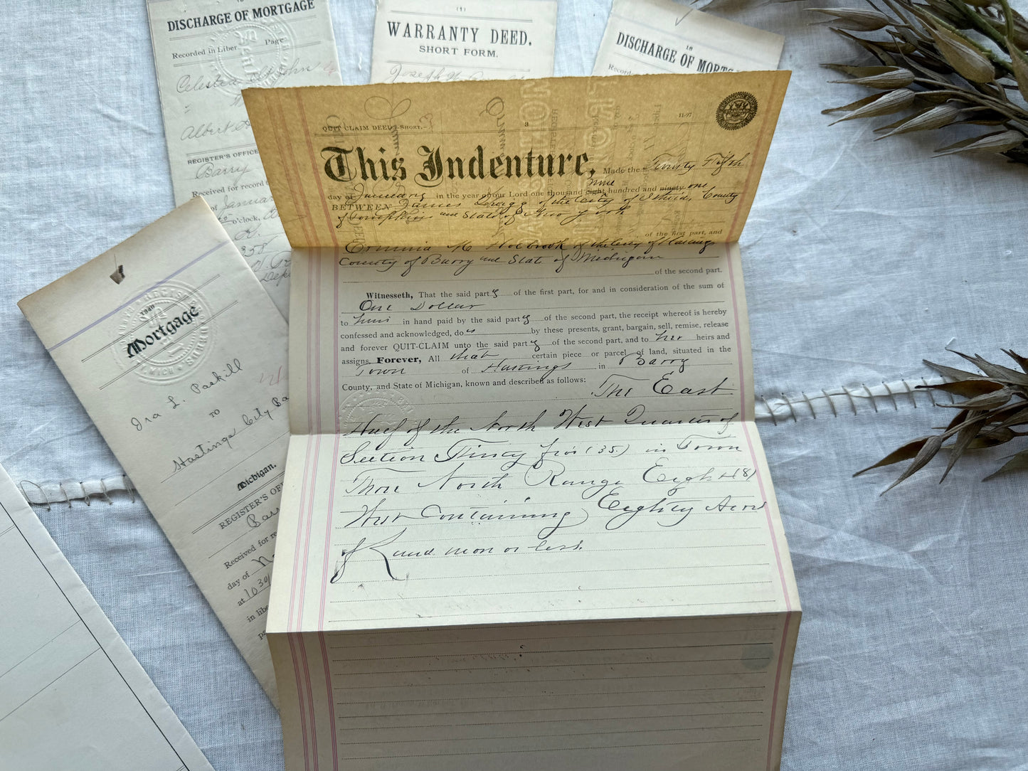 Vintage Deed Set
