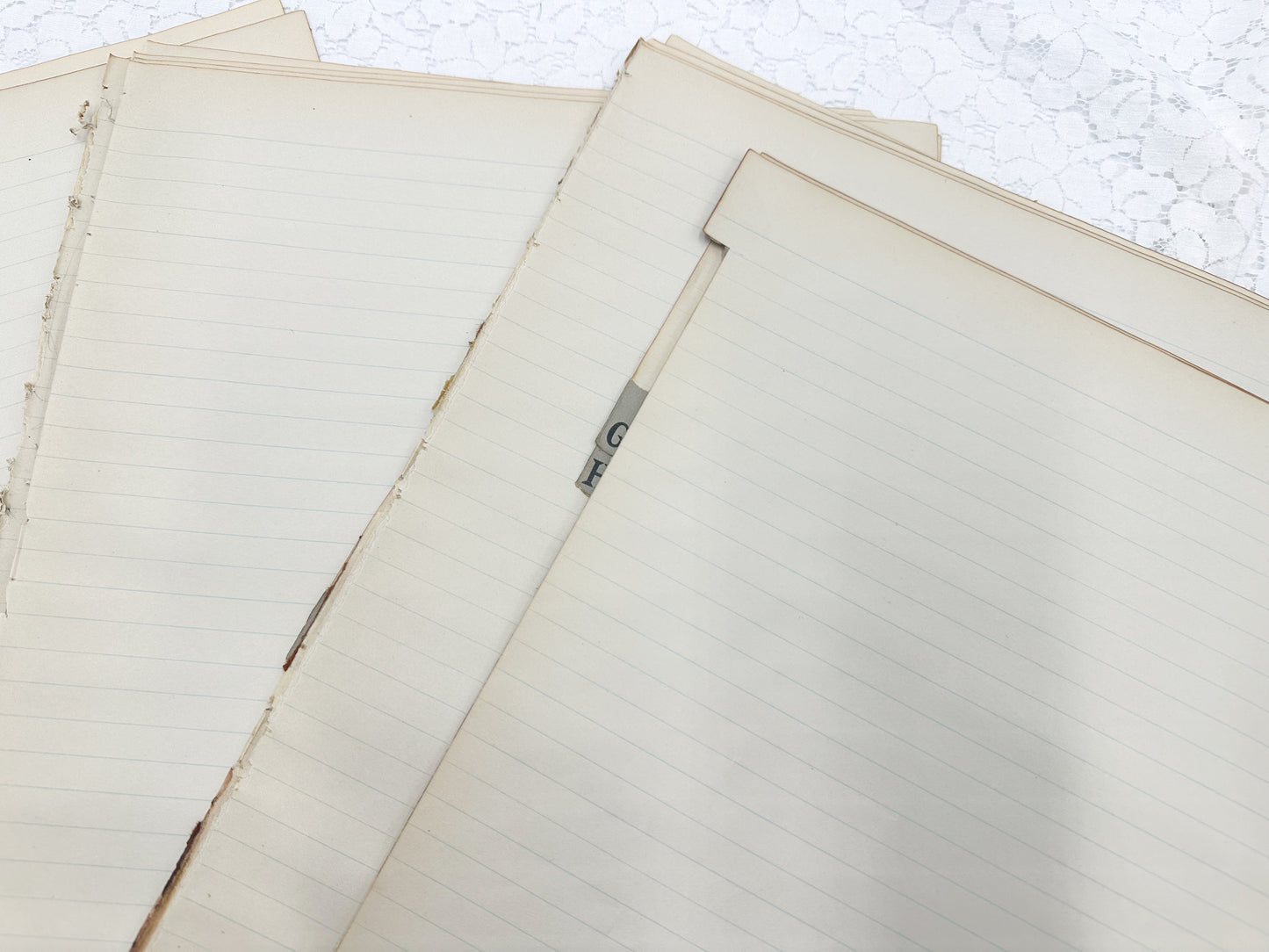 Vintage Ledger Page Pack (Set of 5)