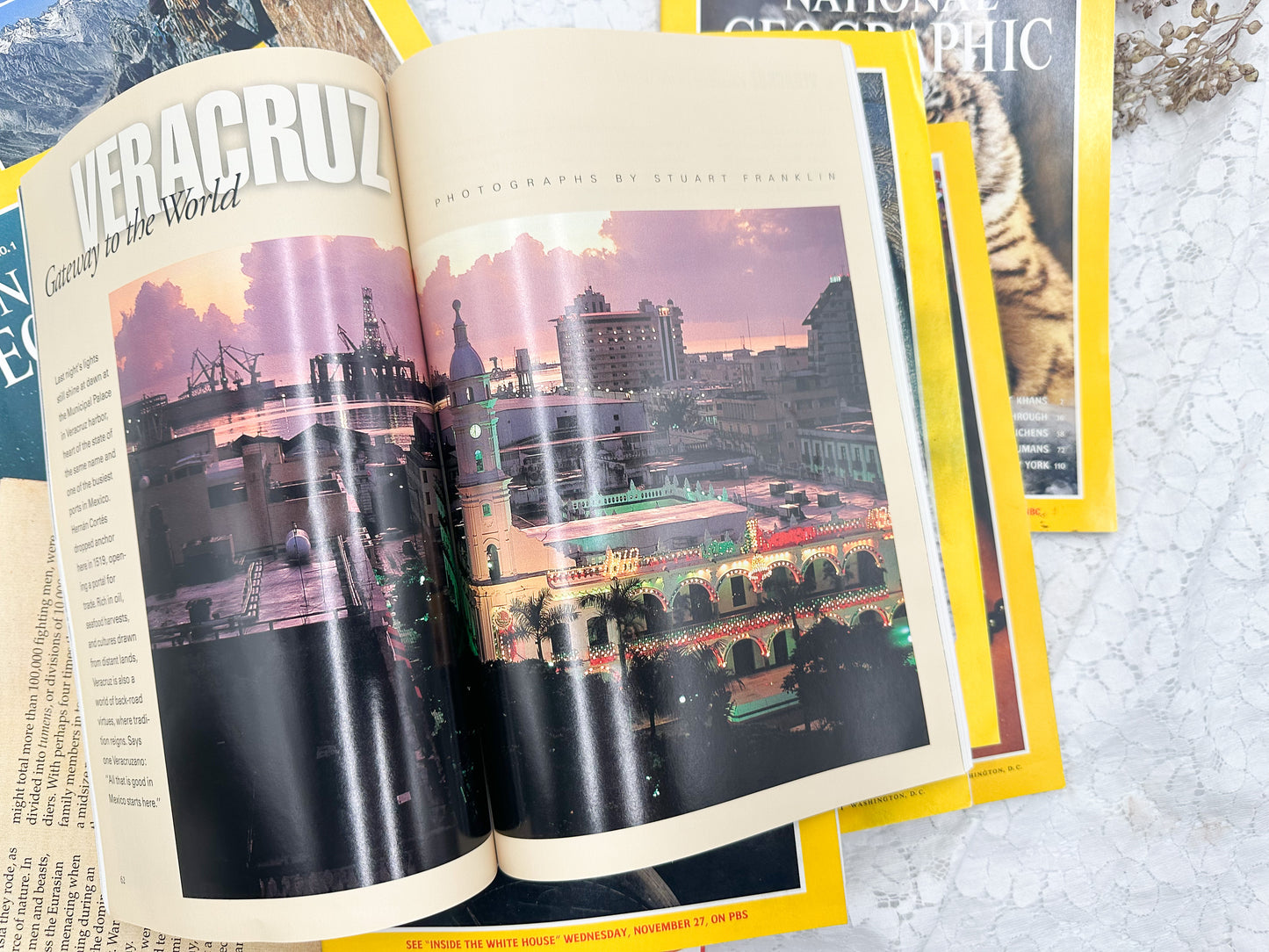 1990's National Geographic Magazines Set of 5