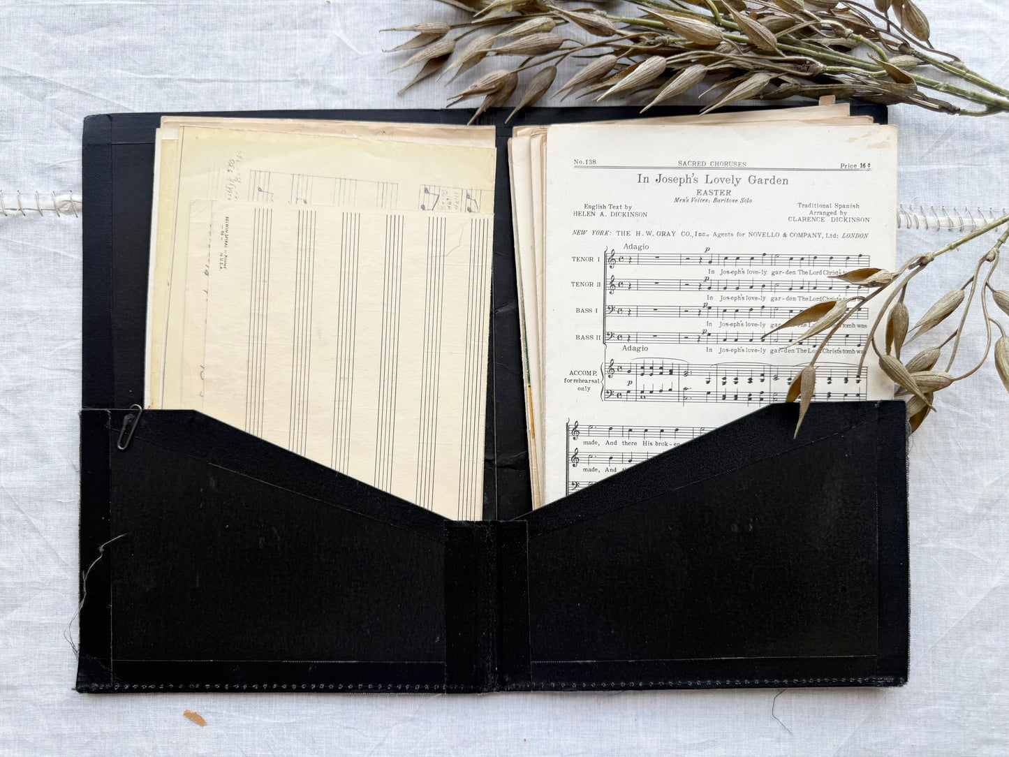 Vintage Chorus Book with Music