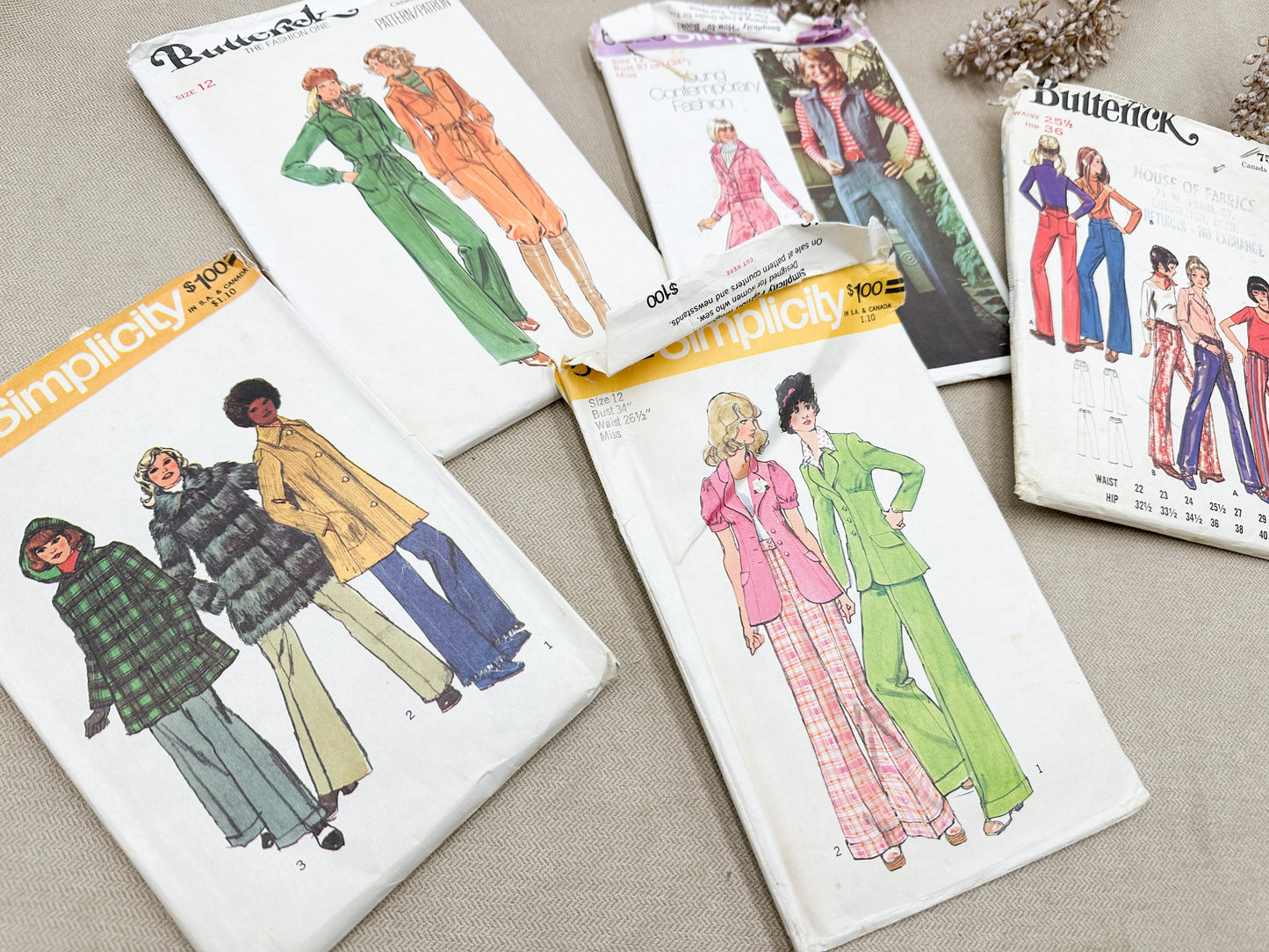Set of Vintage Patterns