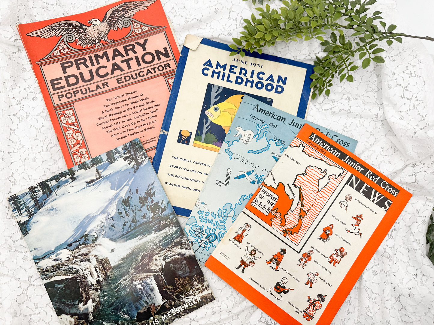 Collection of Vintage Education Magazines