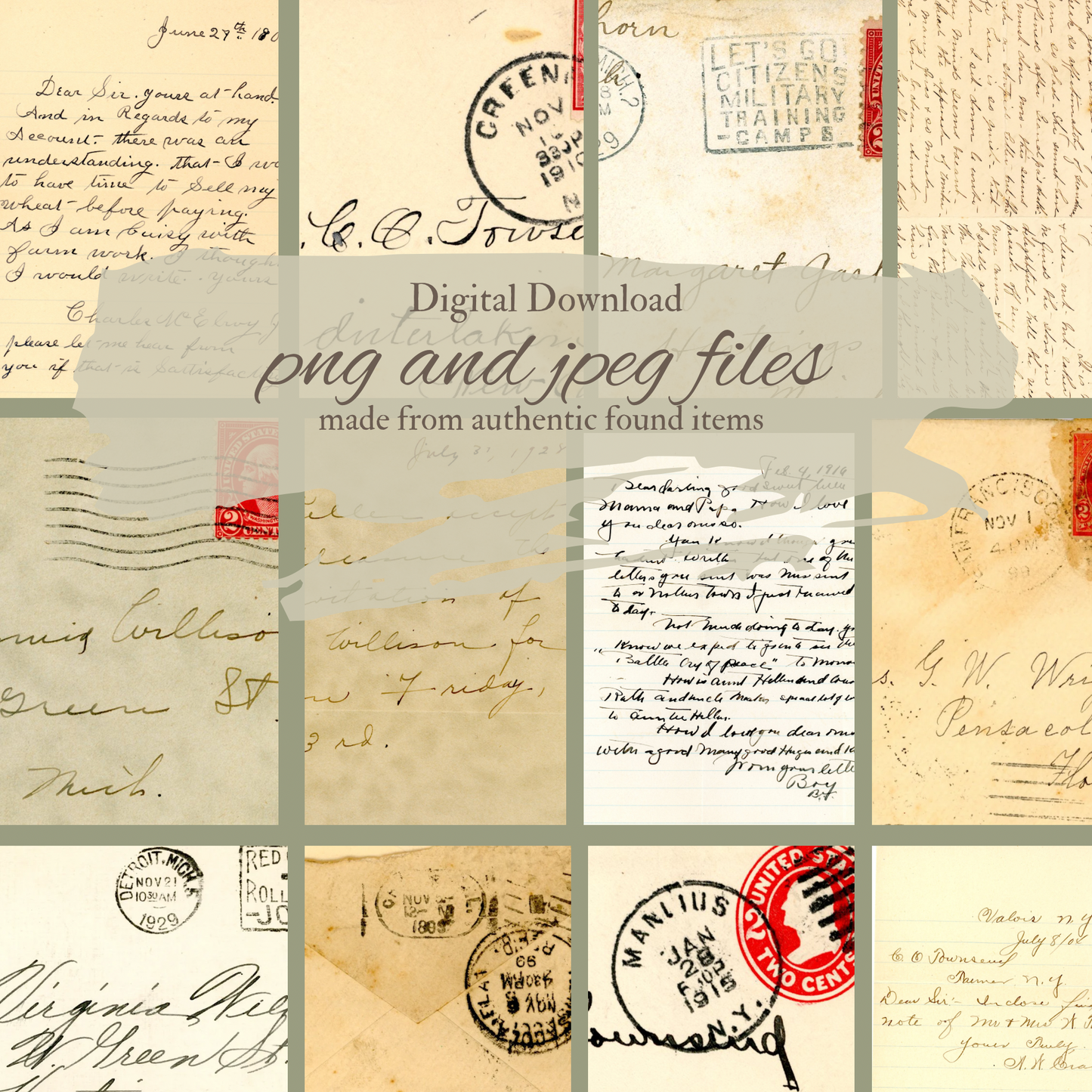 Envelopes and Letters- Digital Download