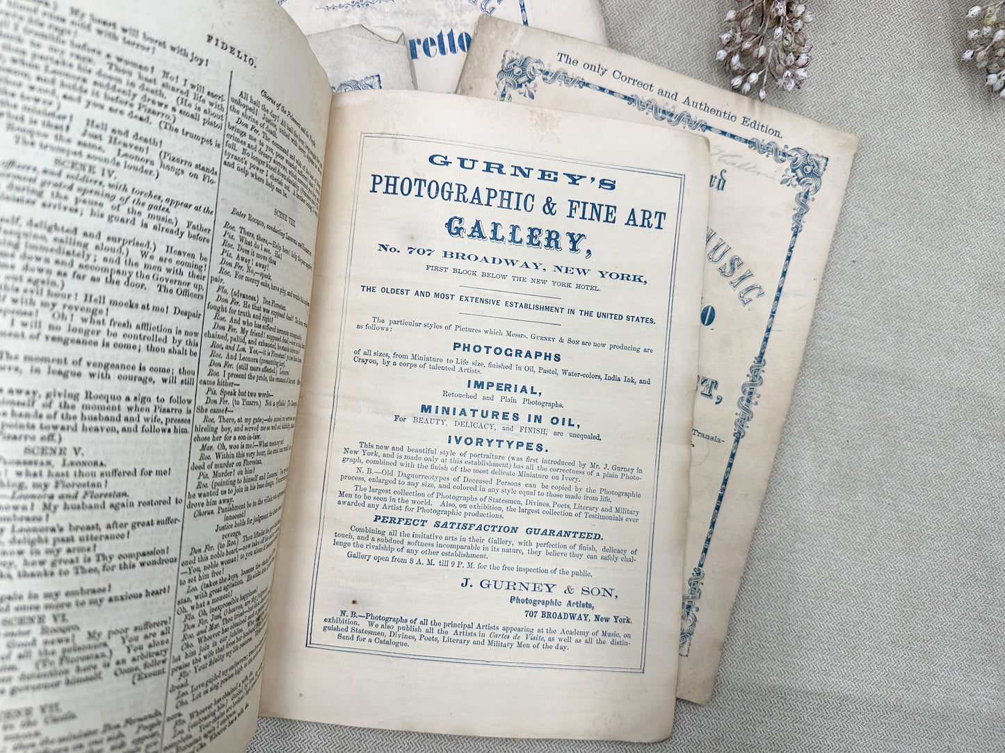 Vintage Academy of Music (Set of 4)