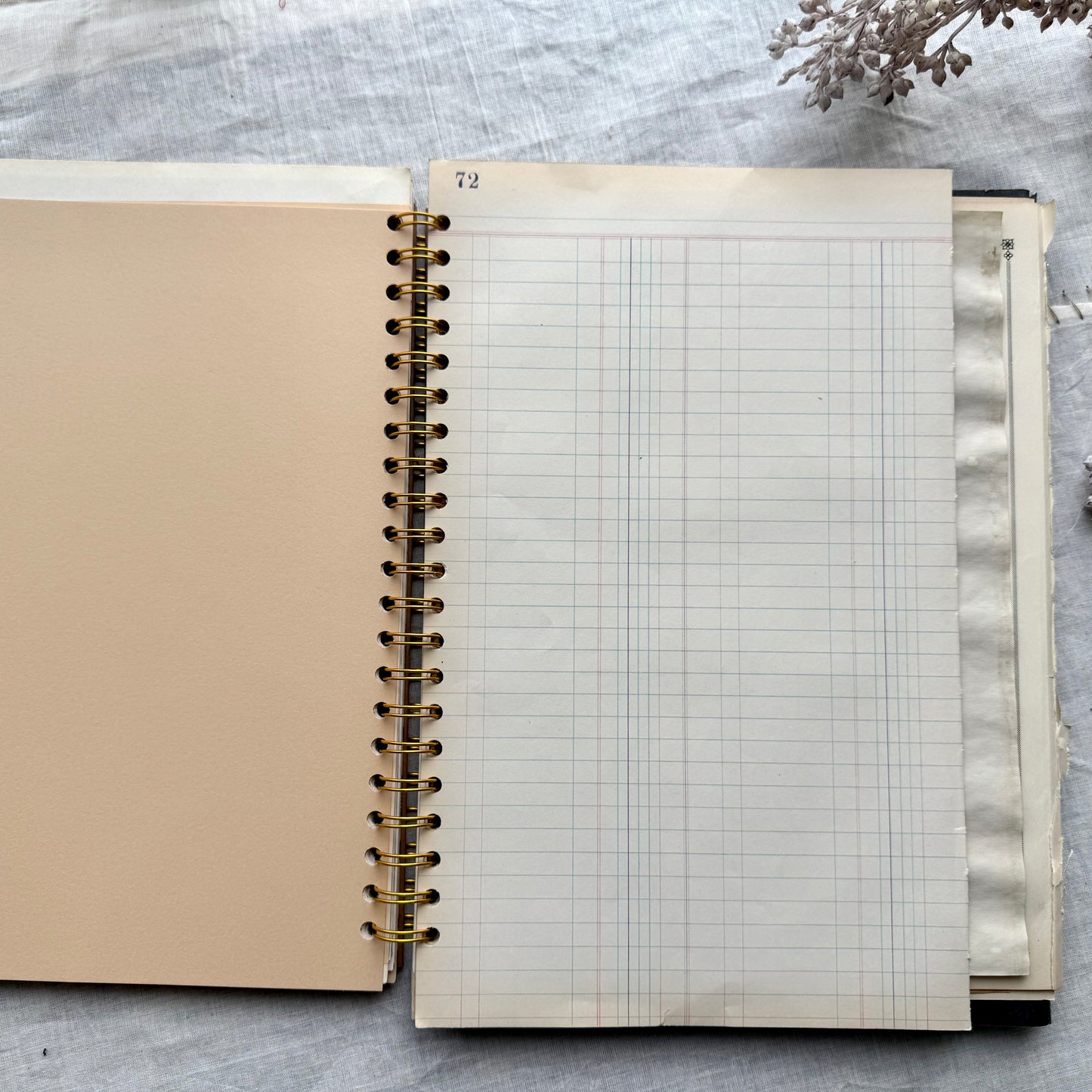 Vintage Mixed Media Journal- 9x12 inches