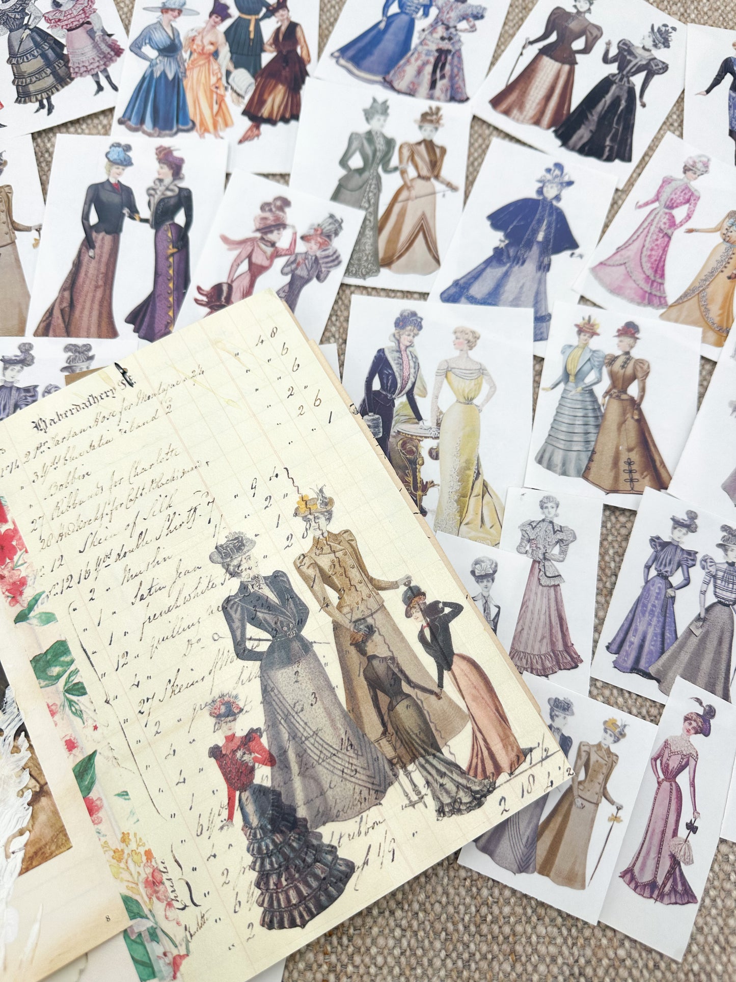 Clear Matte Stickers of Fashion Ladies