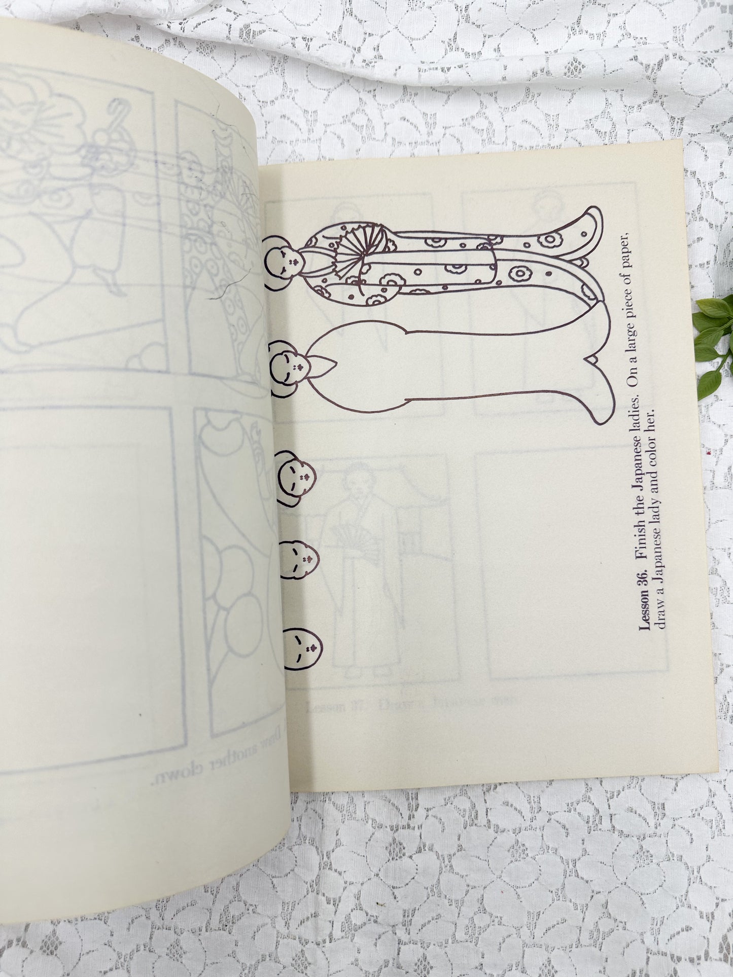 Vintage Art Book with Vellum Sheets