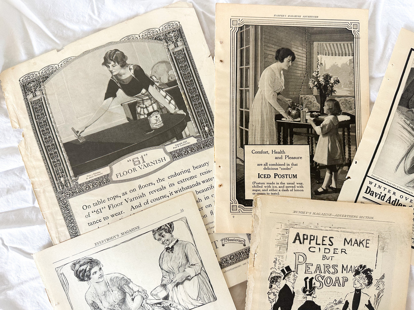 Vintage Ad Print Set