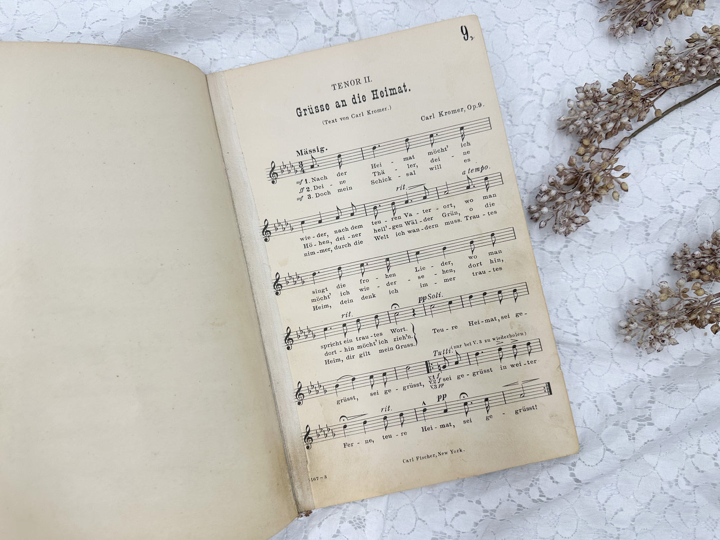 Vintage German Music Book