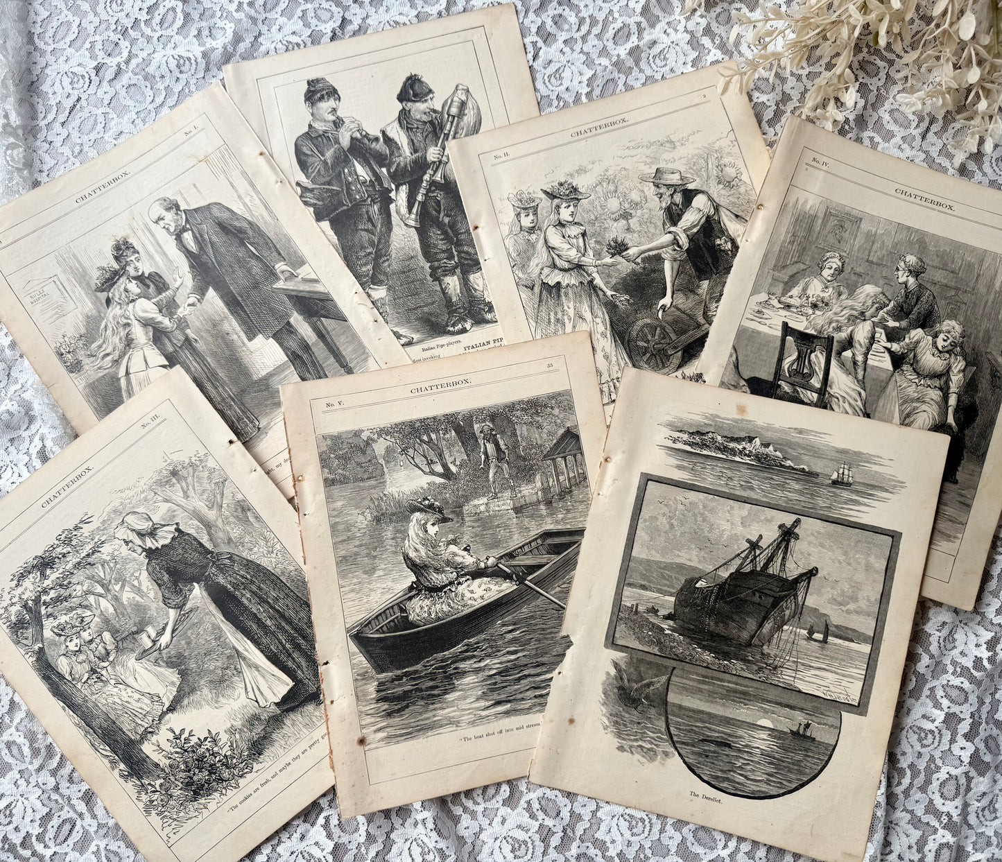 Vintage Chatterbox Illustrations