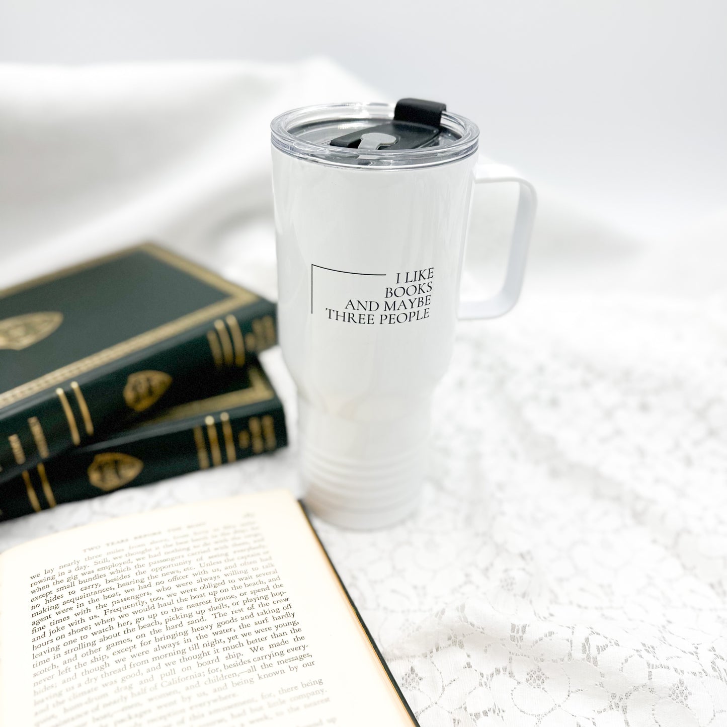 I like Books and Maybe Three People Mug