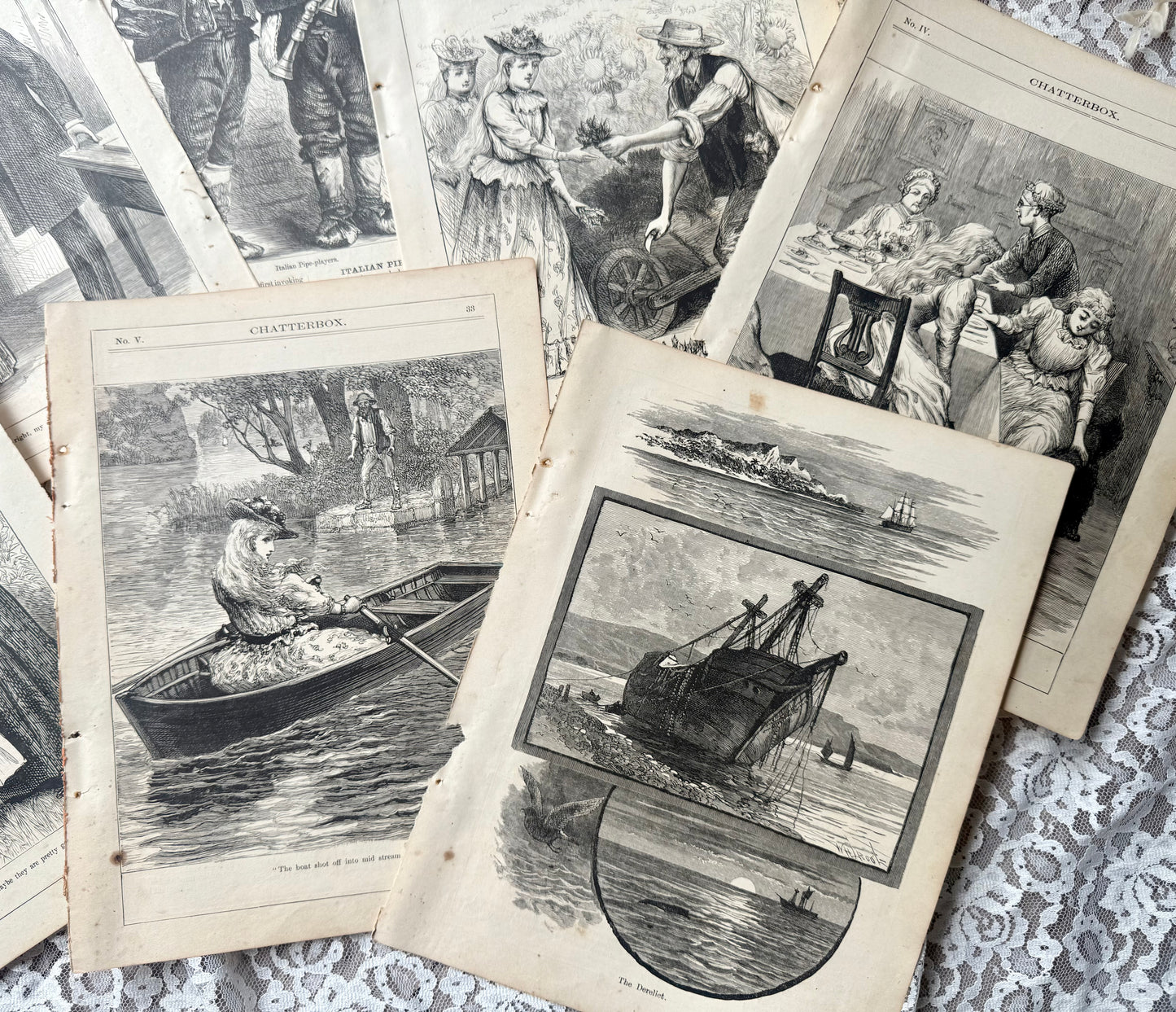 Vintage Chatterbox Illustrations