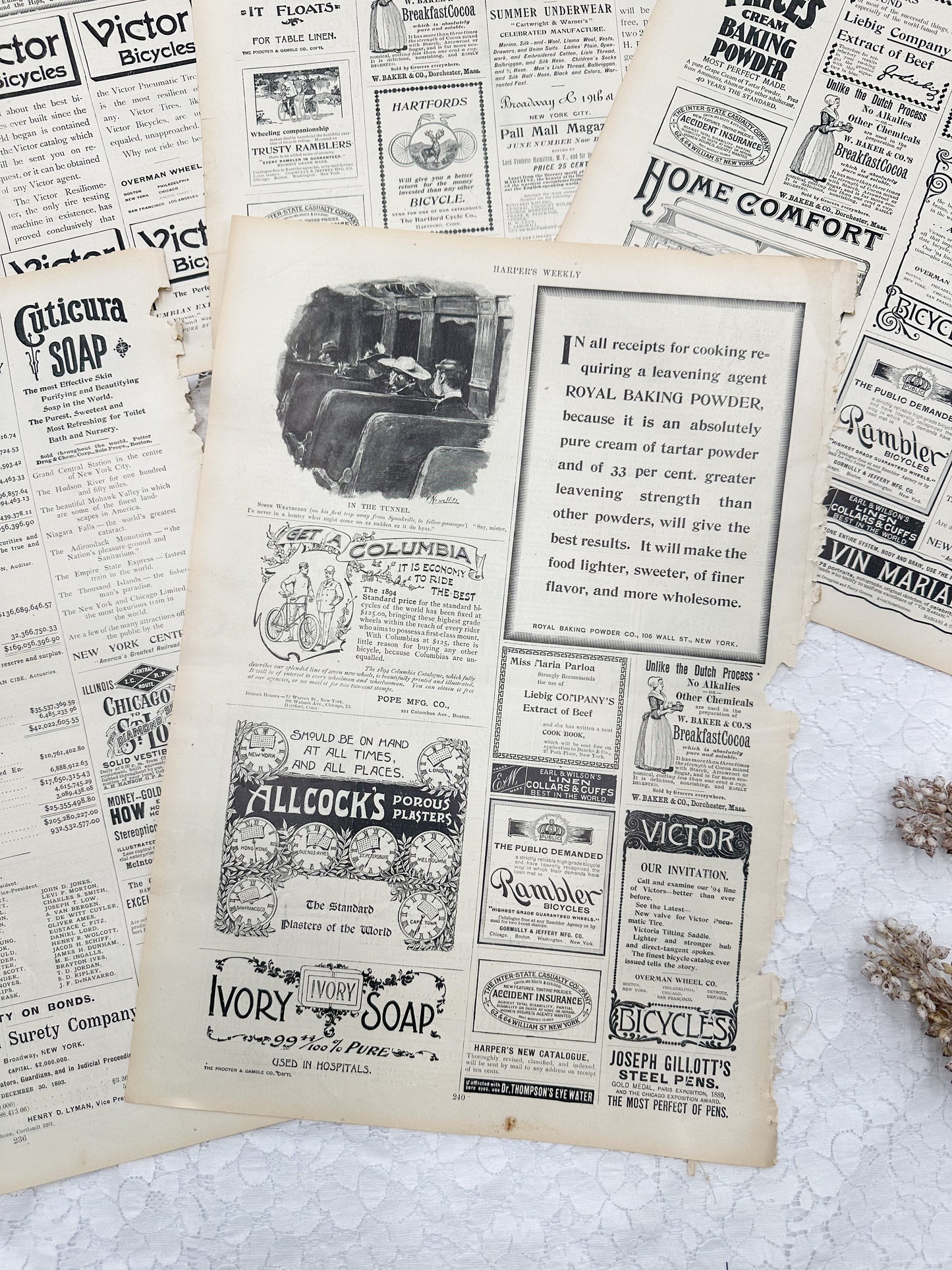 Vintage Magazine Page Set