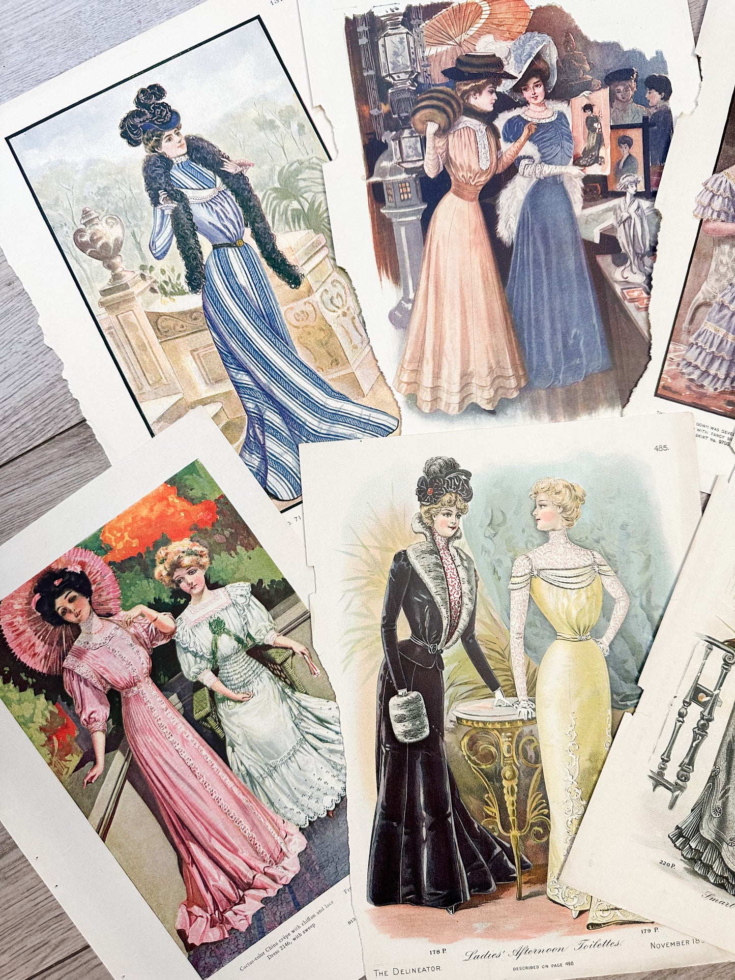 Vintage Fashion Prints (Set of 6)