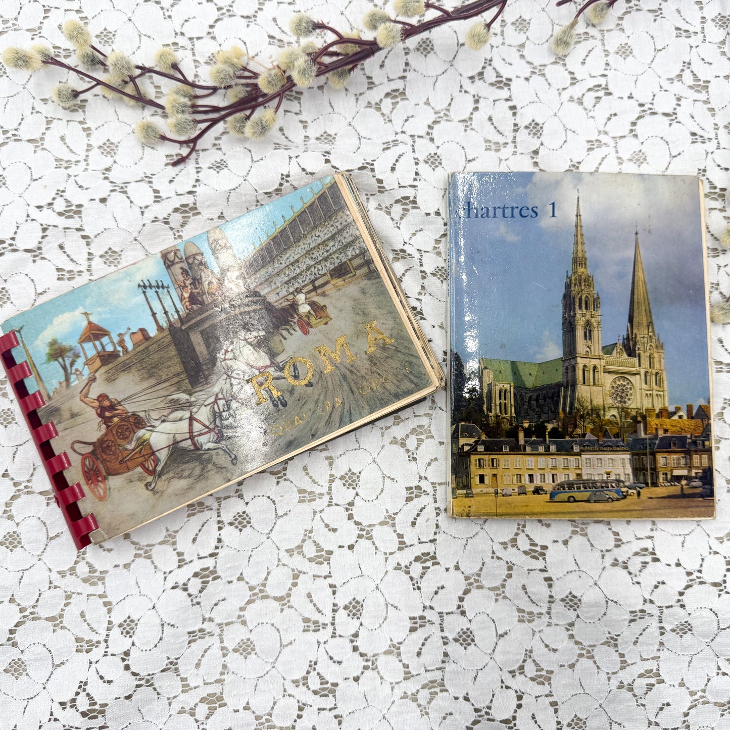 Vintage Postcards and Book