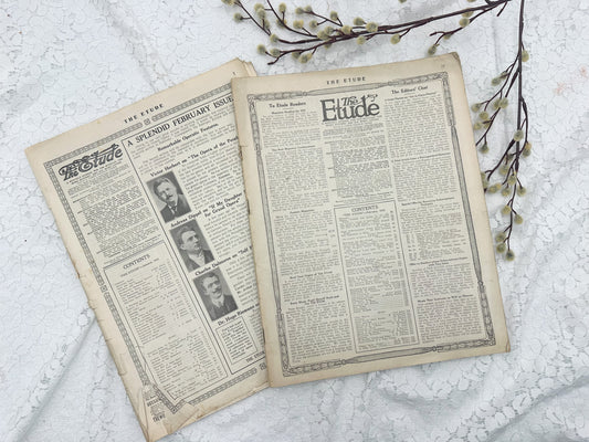 Vintage Etude Magazine Set