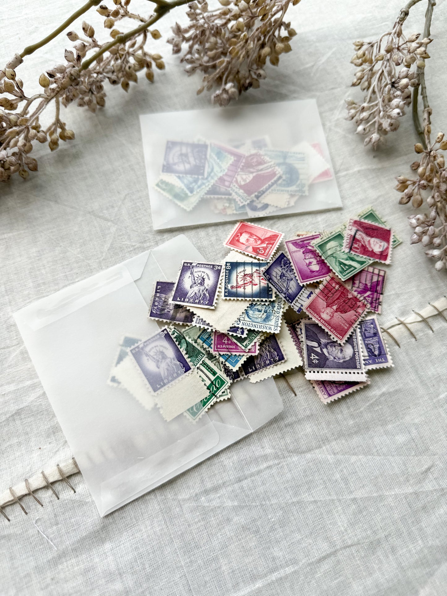 Bag of Vintage Stamps