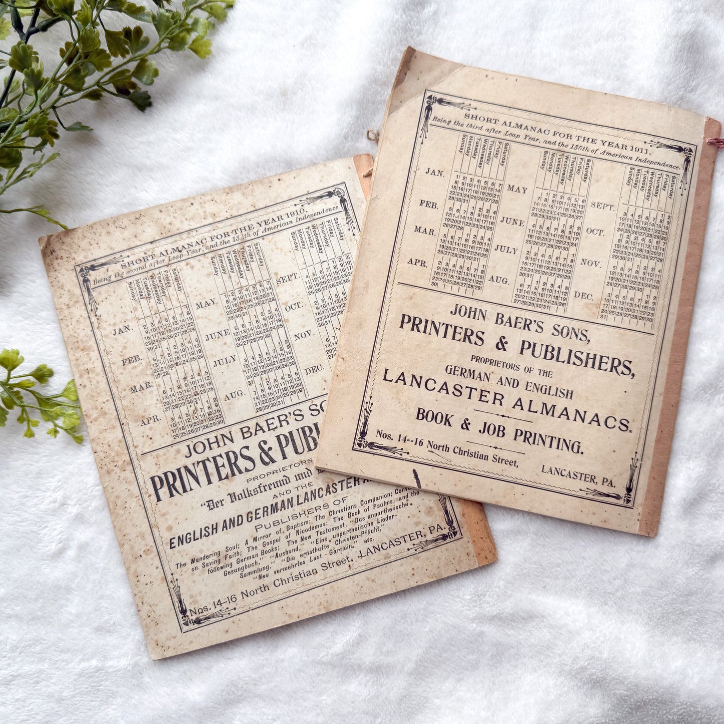 Vintage Almanac Set