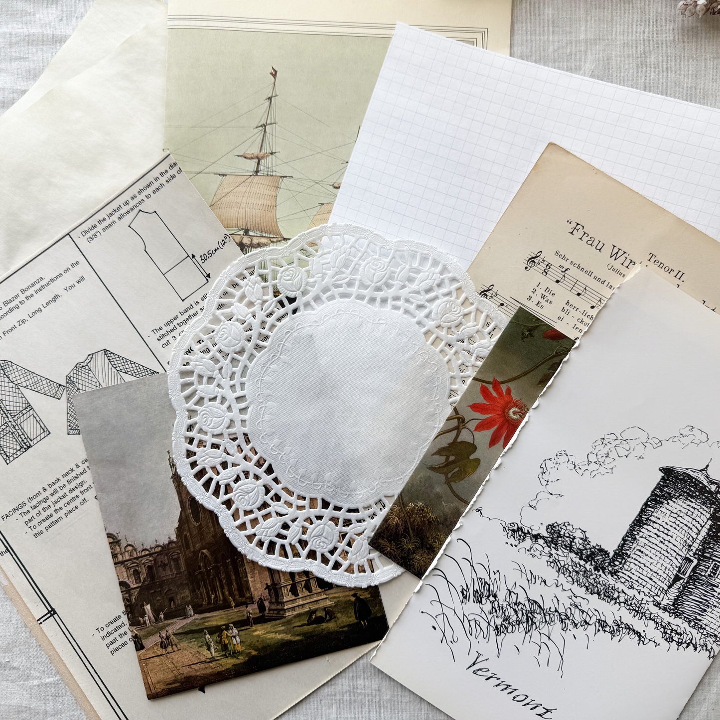 Junk Journal Page Pack- Signature Pages