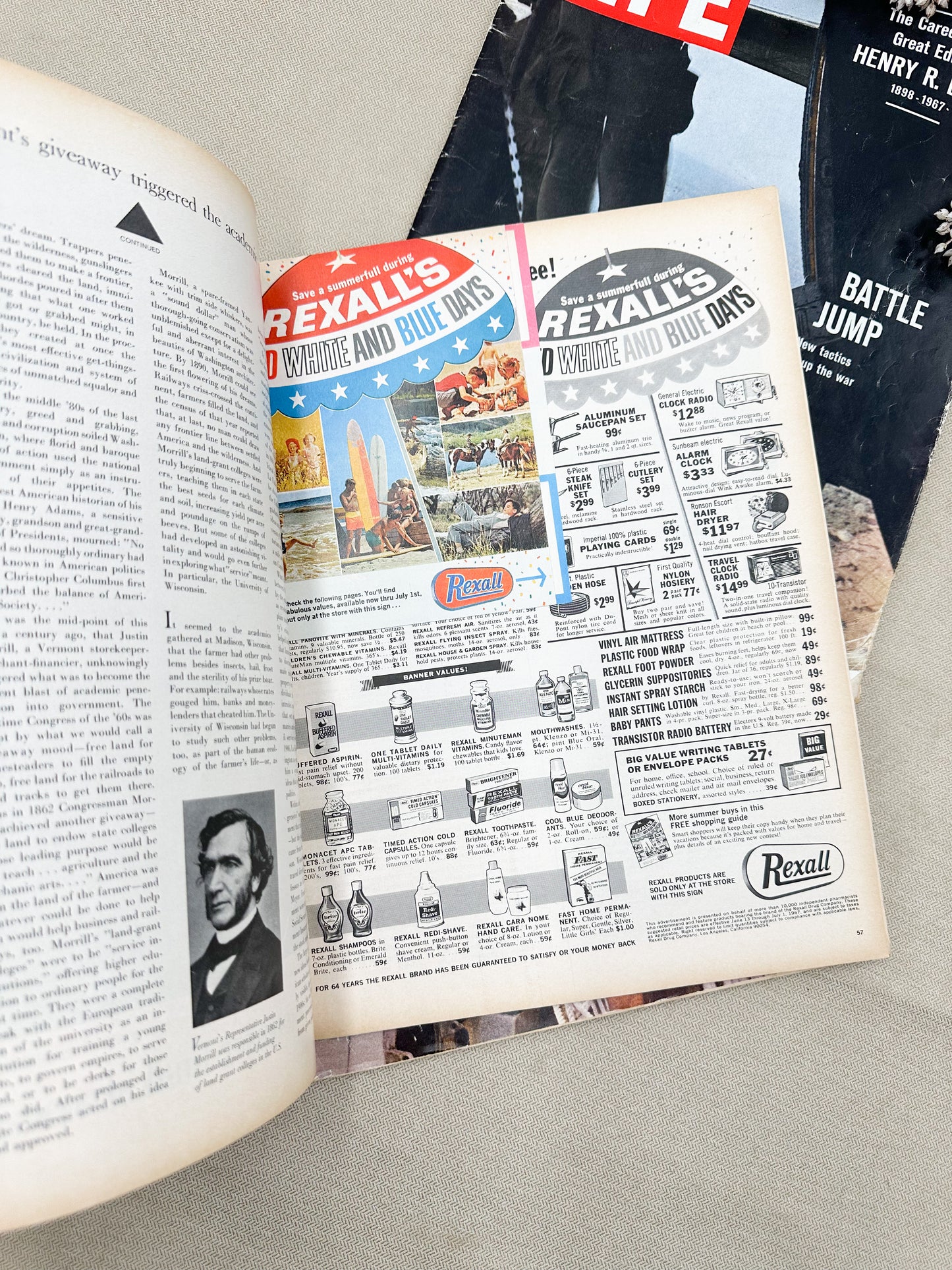Set of Three Vintage Life Magazines