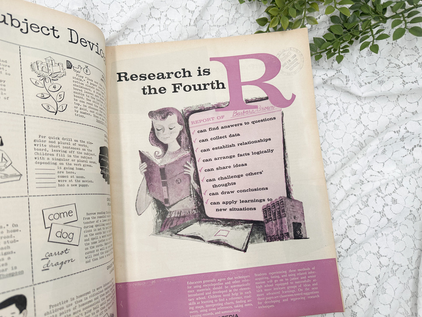 Vintage Instructor Magazines (Set of 2)