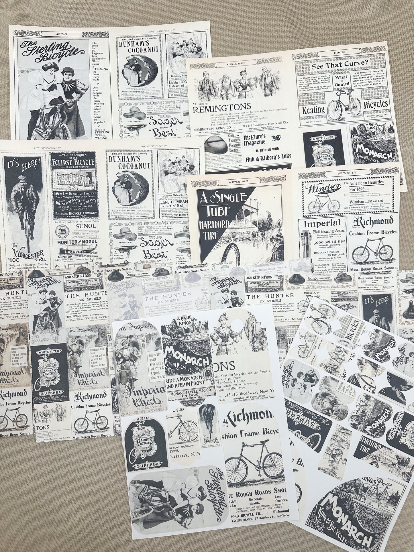 Vintage Bike Ads- Paper Packs