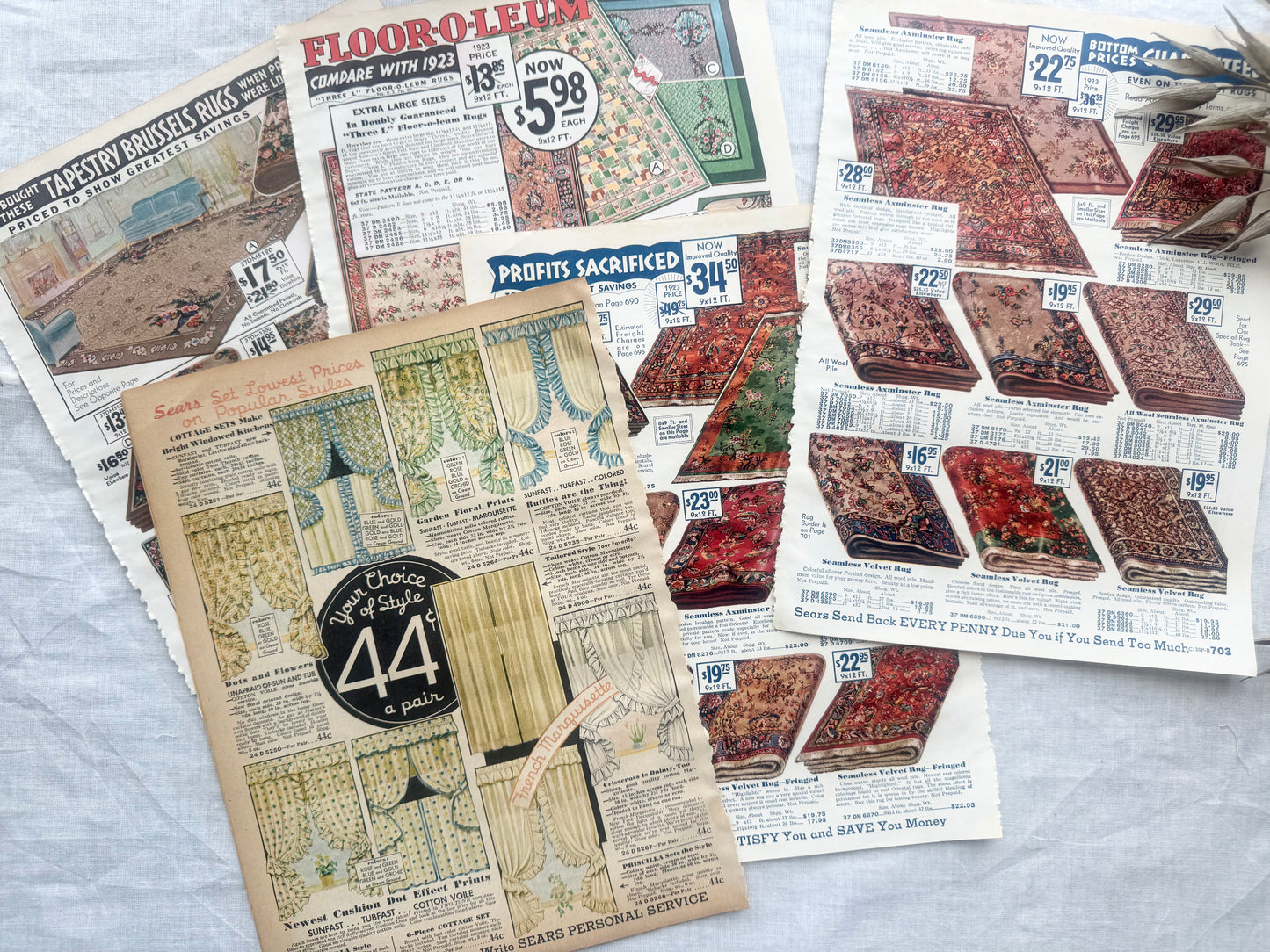Vintage Catalog Pages
